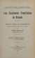 Les coutumes familiales au Kanem - Thèse pour le Doctorat présentée et soutenue le 10 mars 1937, à 14 heures