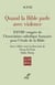 Quand la Bible parle avec violence