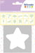 Lot de 12 pochoirs Artemio - Rainbow - 9 x 9 cm