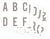 Artemio - Matrice de découpe - Alphabet