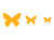 Set 3 perforatices - papillons