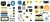 3x stickers cartonnés phosphorescents