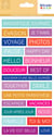 3 feuilles stickers - Color Block 