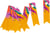 Tags - Colorblock - jaune