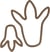 Lot de 2 matrices de découpe Artemio - Dino pattes de dinosaures