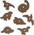 Lot de 7 matrices de découpe Artemio - Dinosaures