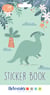 Bloc de 30 feuilles de stickers Artemio - Dino & Co - 30 x 30 cm 