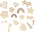 Lot de 40 confettis en bois Artemio - Licorne
