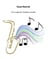 Der Junge der Saxophon spielte