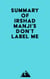 Summary of Irshad Manji's Don't Label Me