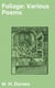 Foliage: Various Poems