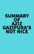 Summary of Aziz Gazipura's Not Nice