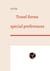 Travel forms - special preferences