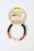 Bracelet en pierre de lave grenat et quartz