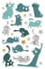 Stickers Puffy Maildor - 10,5 x 16 cm - Chatons - 1 planche