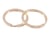 2 anneaux porte-clés dorés Créalia - 2,5 cm