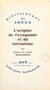L'origine de l'exogamie et du totémisme
