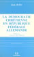 La démocratie chrétienne en République fédérale allemande