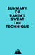Summary of Rakim's Sweat the Technique
