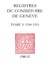 Registres du Consistoire de Genève au temps de Calvin - Tome V (20 février 1550 - 5 février 1551)