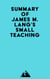Summary of James M. Lang's Small Teaching