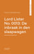 Lord Lister No. 0013: De inbraak in den slaapwagen