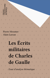 Les Écrits militaires de Charles de Gaulle - Essai d'analyse thématique
