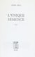 L'unique semence