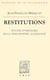 Restitutions - Études d'histoire de la philosophie allemande