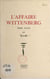 L'affaire Wittenberg - Trois actes