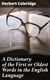 A Dictionary of the First or Oldest Words in the English Language - From the Semi-Saxon Period of A.D. 1250 to 1300