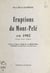 Éruptions du Mont-Pelé en 1902 - Lettres d'une fiancée