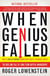 When Genius Failed - The Rise and Fall of Long-Term Capital Management