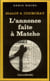L'annonce faite à Matcho