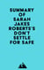 Summary of Sarah Jakes Roberts's Don't Settle for Safe