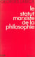 Le Statut marxiste de la philosophie