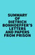Summary of Dietrich Bonhoeffer's Letters and Papers from Prison