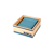 CARRE 40 COUL. BLEU CLAIR LES