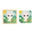 Puzzle en Bois - Lapin Blanc 9 Pièces - Modèle Imprimé sous le Puzzle - Developpe la Motricité Fine et le Sens de l'Observation