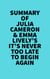 Summary of Julia Cameron & Emma Lively's It's Never Too Late To Begin Again - 