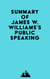 Summary of James W. Williams's Public Speaking