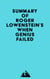 Summary of Roger Lowenstein's When Genius Failed