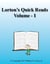 Lorton's Quick Reads - Volume I