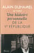 Une histoire personnelle de la vie république