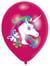 6 ballons de baudruche - Licorne