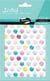 Stickers Initial Maildor - Mini ronds métal pastel - 10,5 x 16 cm - 4 planches