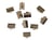10 embouts pince-ruban de 10 mm  - Bronze - Créalia