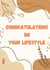 Congratulations  on  your lifestyle