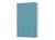 Carnet - 19 x 25 cm - Moleskine - Pages unies - Bleu lagon