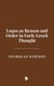 Logos as Reason and Order in Early Greek Thought